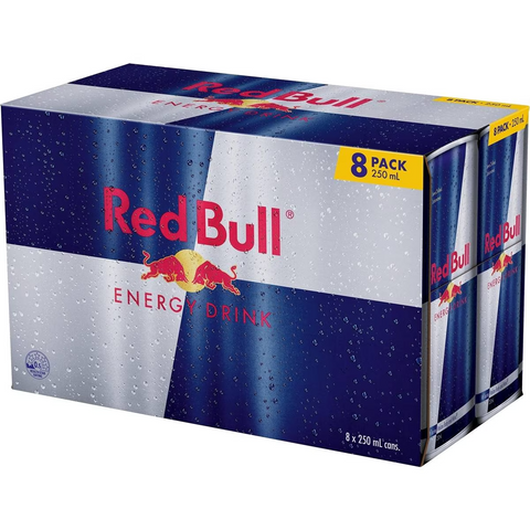 Red Bull Energy Drink Cans 250ml X8 Pack