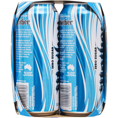 Mother Zero Sugar Original Energy Drink 500ml X4 Pack