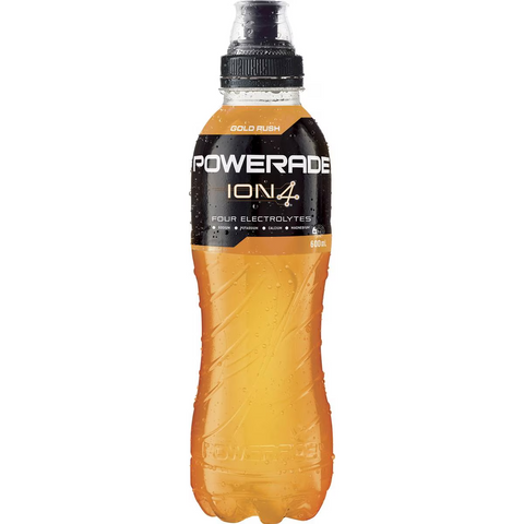 Powerade Ion4 Gold Rush Sports Drink Sipper Cap 600ml