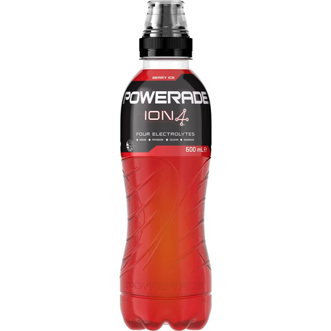 Powerade Ion4 Berry Ice Sports Drink Sipper Cap 600ml