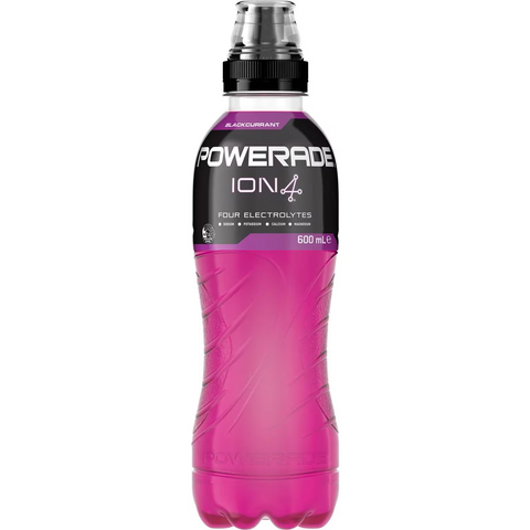 Powerade Ion4 Blackcurrant Sports Drink Sipper Cap 600ml