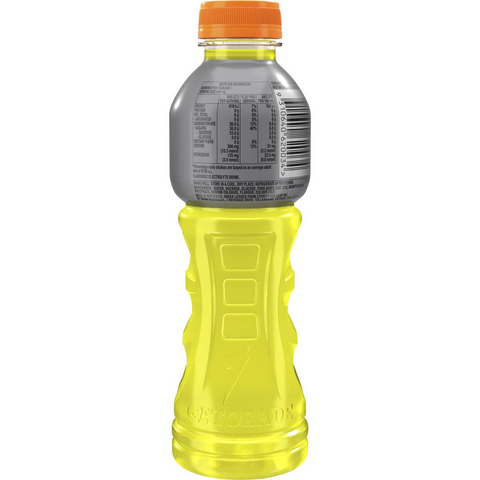 Gatorade Sports Drinks Lemon Lime Electrolyte Hydration Bottle 600ml