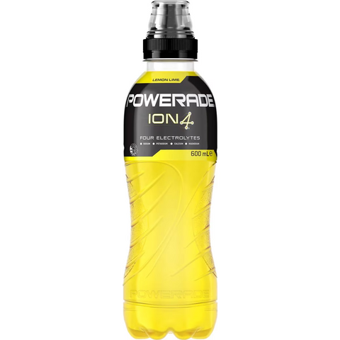 Powerade Ion4 Lemon Lime Sports Drink Sipper Cap 600ml