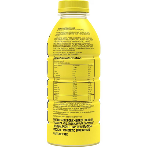 Prime Hydration Lemonade 500ml