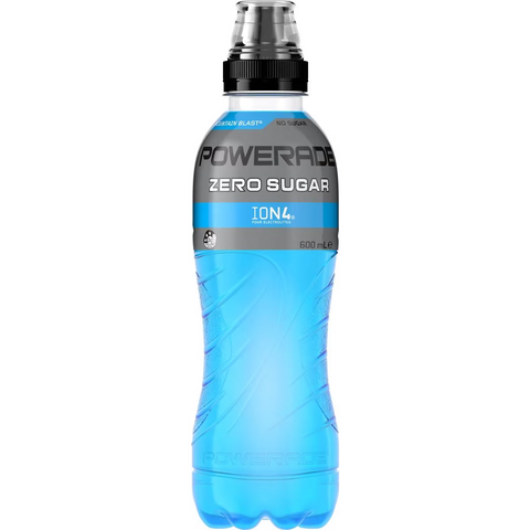 Powerade Mountain Blast Zero Sports Drink Sipper Cap 600ml