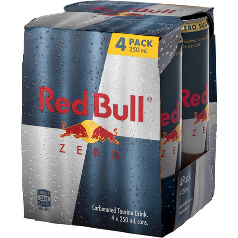 Red Bull Energy Drink Zero 4x250ml