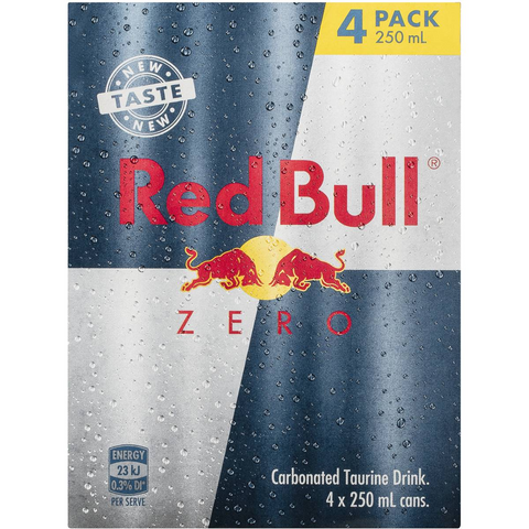 Red Bull Energy Drink Zero 4x250ml