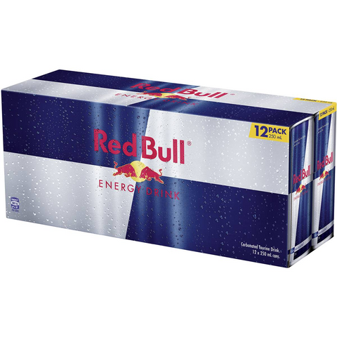 Red Bull Energy Drink Cans 12 X250ml