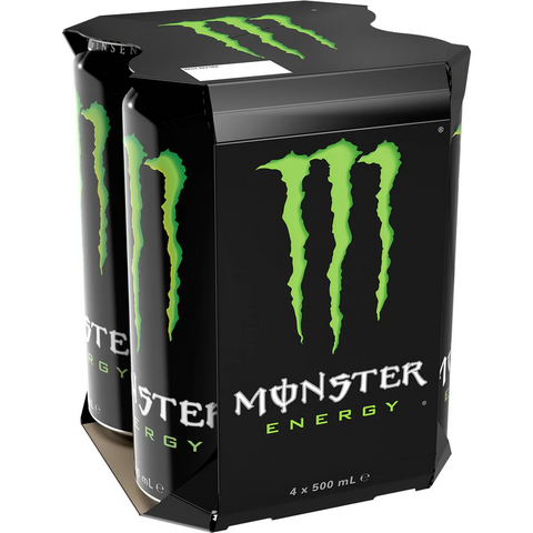 Monster Energy Green Multipack Cans 500ml X4 Pack