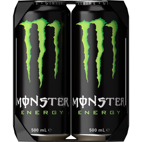 Monster Energy Green Multipack Cans 500ml X4 Pack