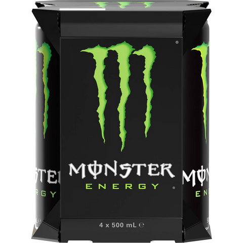 Monster Energy Green Multipack Cans 500ml X4 Pack