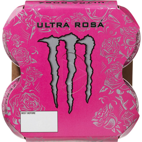 Monster Energy Ultra Rosa Multipack Cans 500ml X4 Pack