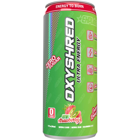 Oxyshred Ultra Energy Zero Sugar Kiwi Strawberry Can 355ml