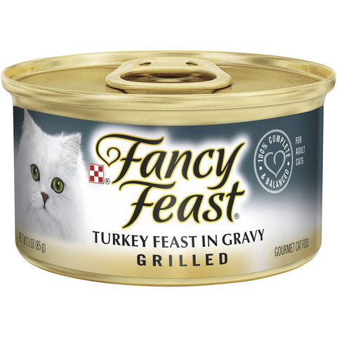 Fancy Feast Adult Classic Turkey Feast Gravy Grilled Wet Cat Food 85g