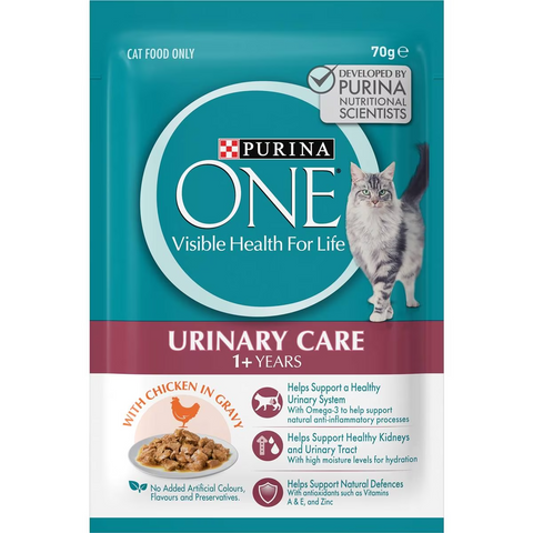 Purina One Adult Urinary Care With Chicken In Gravy Wet Cat Food 70g