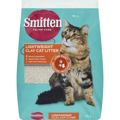 Smitten Lightweight Clay Cat Litter 15l