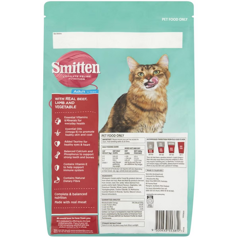 Smitten Cat Food Beef Lamb & Vegetables 1kg