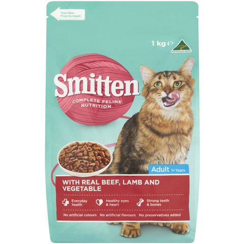 Smitten Cat Food Beef Lamb & Vegetables 1kg