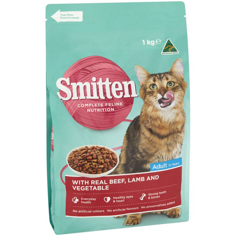 Smitten Cat Food Beef Lamb & Vegetables 1kg