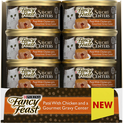 Fancy Feast Adult Savory Centers Patè Chicken Gravy Wet Cat Food 85g