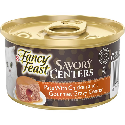 Fancy Feast Adult Savory Centers Patè Chicken Gravy Wet Cat Food 85g