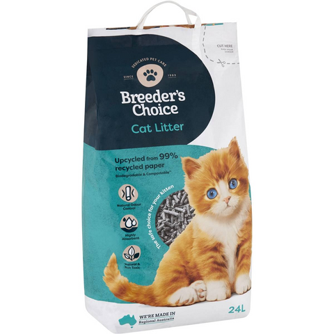 Breeders Choice Paper Cat Litter 24l