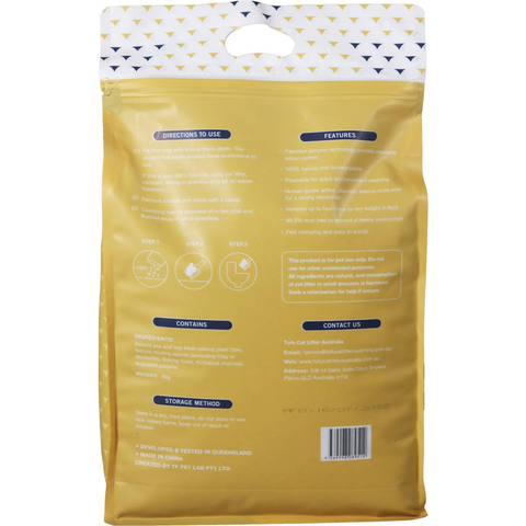 Tofu Cat Litter Enzyme Activated 4kg