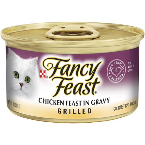 Fancy Feast Adult Classic Chicken Feast Gravy Grilled Wet Cat Food 85g