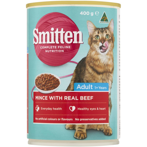 Smitten Cat Food Mince Beef 400g