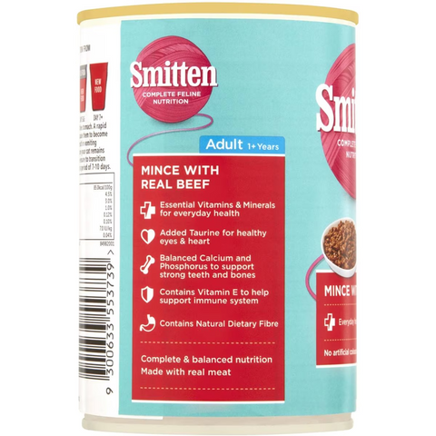 Smitten Cat Food Mince Beef 400g