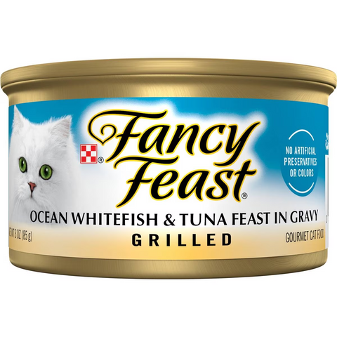 Fancy Feast Classic Ocean Whitefish Tuna Gravy Grilled Wet Cat Food 85g