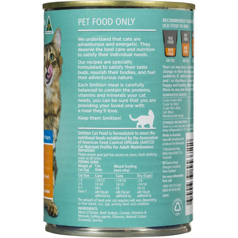 Smitten Cat Food Mince Chicken & Turkey 400g