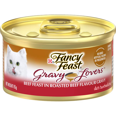 Fancy Feast Cat Food Gravy Lovers Beef 85g