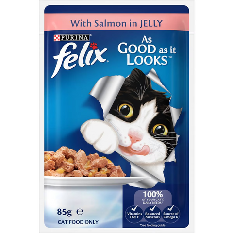 Felix As Good As It Looks Ocean Menus In Jelly Wet Cat Food 85g X12 Pack