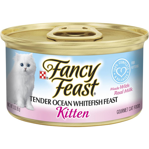 Fancy Feast Kitten Classic Tender Ocean Whitefish Wet Cat Food 85g