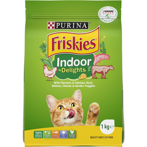 Friskies Adult Indoor Delights Dry Cat Food 1kg