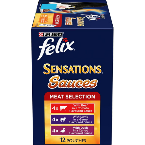 Felix Adult Sensations Sauces Meat Selection Wet Cat Food 85g