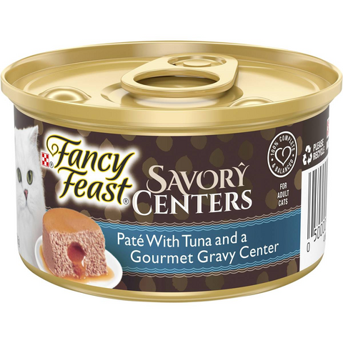 Fancy Feast Adult Savory Centers Patè Tuna Gravy Wet Cat Food 85g