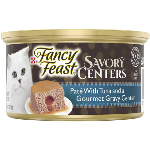 Fancy Feast Adult Savory Centers Patè Tuna Gravy Wet Cat Food 85g