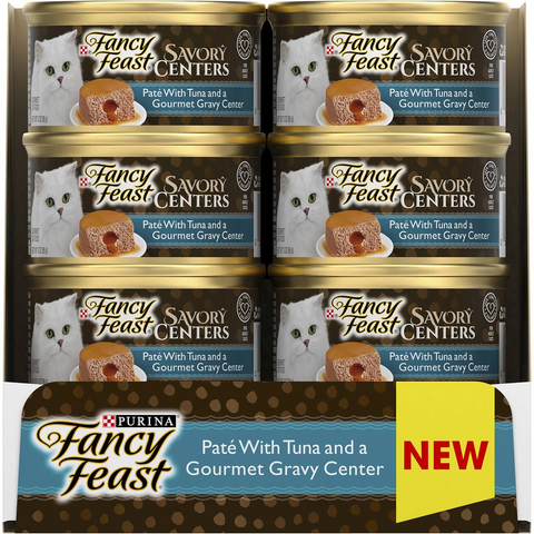 Fancy Feast Adult Savory Centers Patè Tuna Gravy Wet Cat Food 85g