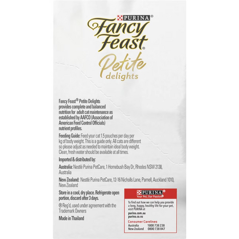 Fancy Feast Petite Delights Tuna, Salmon And Cod Cat Food 6 Pack