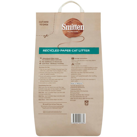 Smitten Recycled Paper Cat Litter 20l