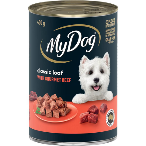 My Dog Gourmet Beef Loaf Classics Wet Dog Food Can 400g