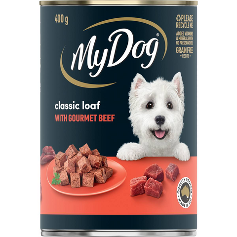 My Dog Gourmet Beef Loaf Classics Wet Dog Food Can 400g