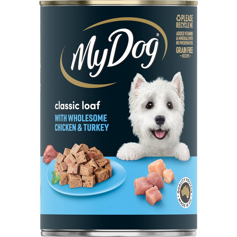 My Dog Adult Wet Dog Food Chicken & Turkey Banquet Can 400g