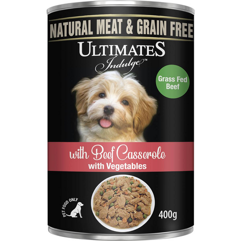 Ultimates Indulge Beef Casserole With Vegetables Wet Dog Food 400g