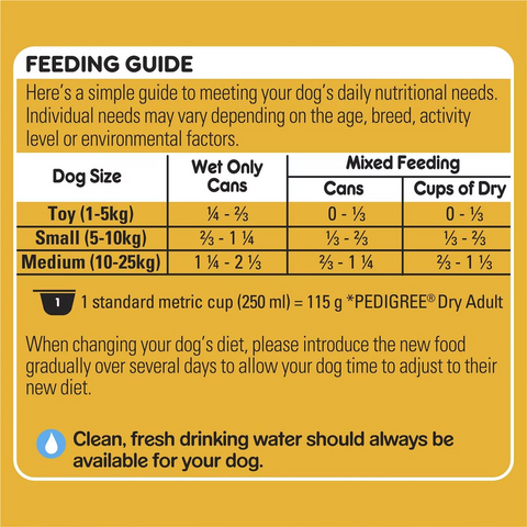 Pedigree Casserole With Beef & Gravy Wet Dog Food Can 700g