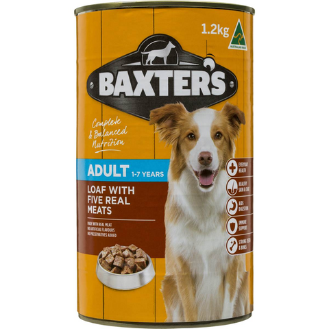 Baxter's Dog Food Loaf Five Meats 1.2kg