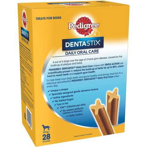 Pedigree Dentastix Large Dental Dog Treat 28 Pack