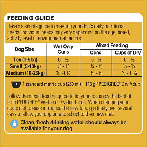 Pedigree Casserole With Beef & Gravy Wet Dog Food Can 1.2kg